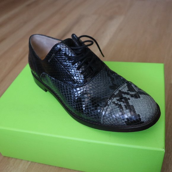 Marc Jacobs "Clinton" Python Embossed Oxfords SZ 39EU, 8.5/9US - Picture 2 of 13